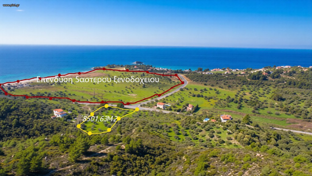 Αγροτεμάχια 9.100 τ.μ. πρός πώληση, Χαλκιδική, Σιθωνία
