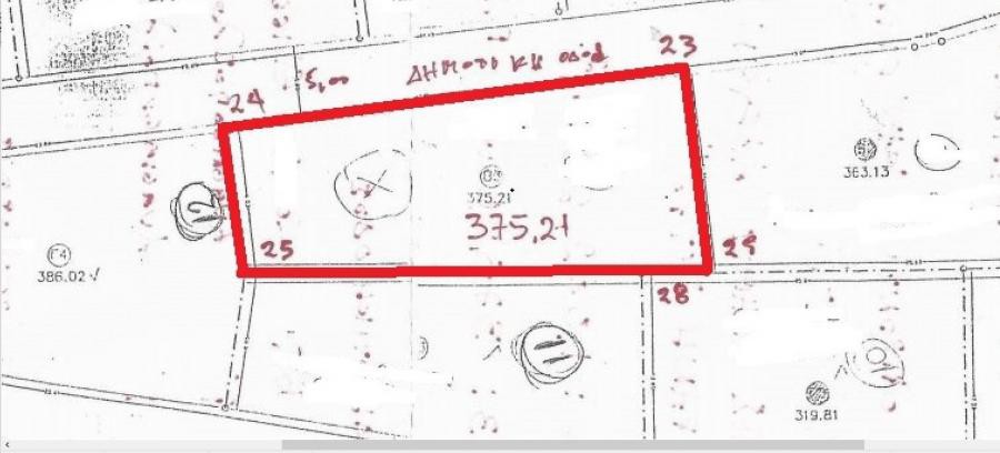 Οικόπεδο 375 τ.μ. πρός πώληση, Μαγνησία, Αφέτες