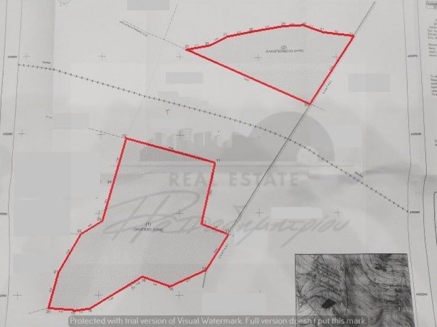 Αγροτεμάχια 1.054 τ.μ. πρός πώληση, Μαγνησία, Μηλιές