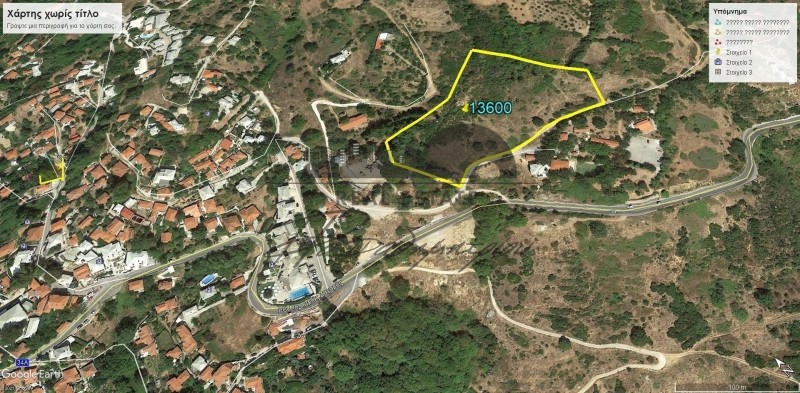 Οικόπεδο 13.600 τ.μ. πρός πώληση, Μαγνησία, Πορταριά