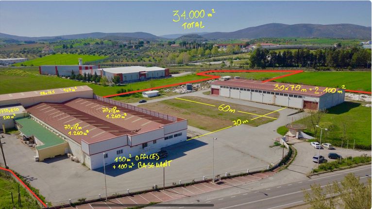 Industrial space 6.397 sqm for sale, Boeotia, Thiva