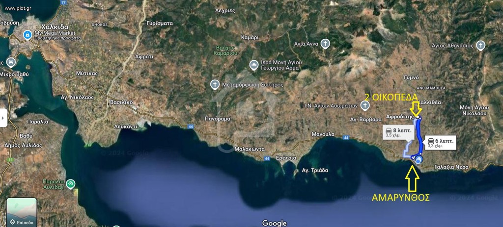 Οικόπεδο 1.100 τ.μ. προς πώληση, Καλλιθέα Αμαρύνθου
