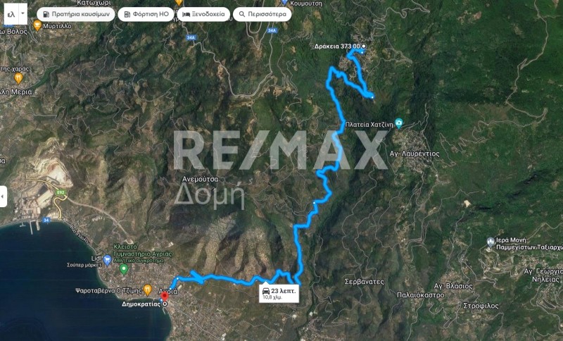 Οικόπεδο 568 τ.μ. πρός πώληση, Μαγνησία, Αγριά