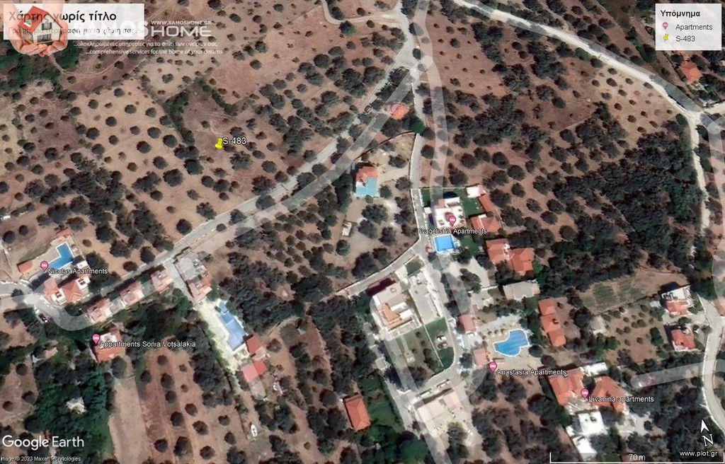 Οικόπεδο 1.018 τ.μ. για πώληση, Ν. Σάμου, Σάμος