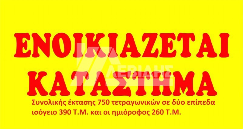 Κατάστημα 750 τ.μ. πρός ενοικίαση, Ν. Χίου, Χίος