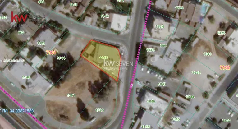 Land plot 688 sqm for sale, Larnaca, Aradipou