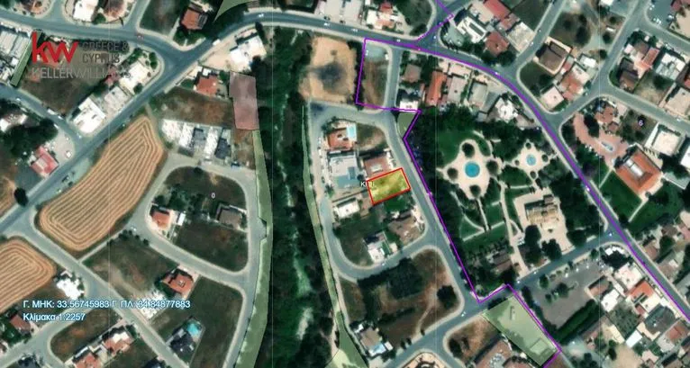 Land plot 510 sqm for sale, Larnaca, Kiti