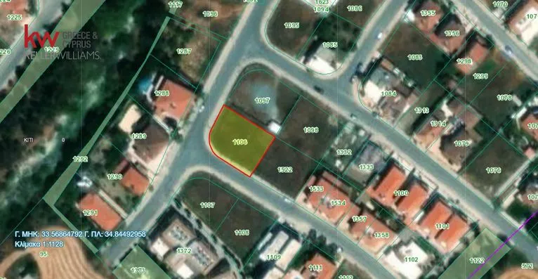 Land plot 643 sqm for sale, Larnaca, Kiti