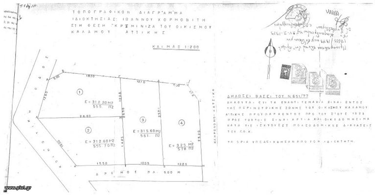 Land plot 700 sqm for sale, Rest Of Attica, Kalamos