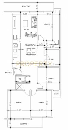 Διαμέρισμα 118 τ.μ. για πώληση, Θεσσαλονίκη - Κέντρο, Μπότσαρη