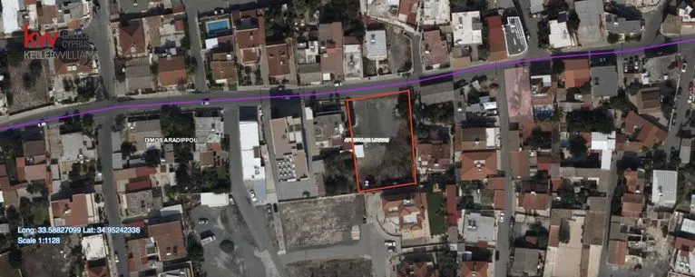 Land plot 1.266 sqm for sale, Larnaca, Aradipou