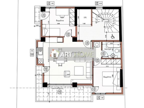 Apartment 97 sqm for sale, Thessaloniki - Suburbs, Kalamaria