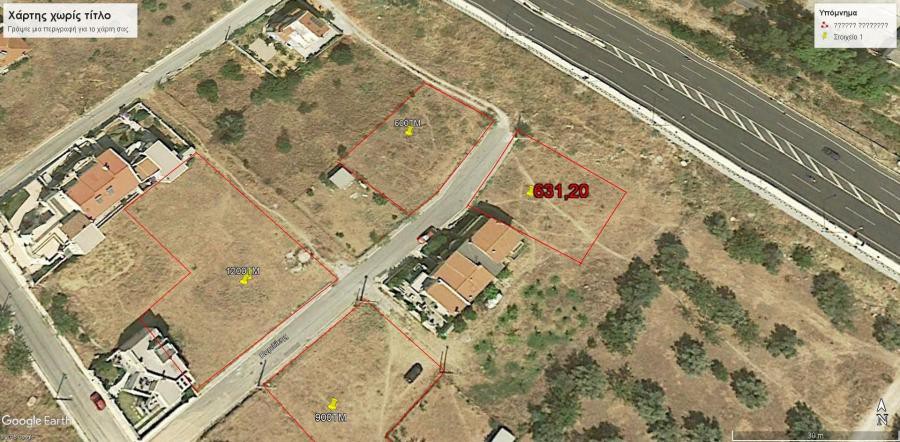 Οικόπεδο 631 τ.μ. πρός πώληση, Μαγνησία, Βόλος
