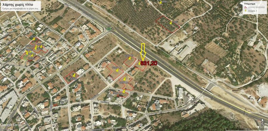 Οικόπεδο 631 τ.μ. πρός πώληση, Μαγνησία, Βόλος