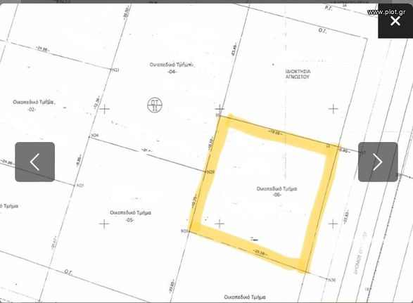 Land plot 557 sqm for sale, Rodopi Prefecture, Aigeiros