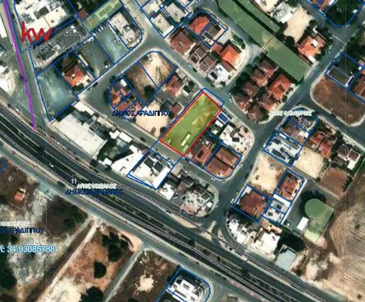 Land plot 1.180 sqm for sale, Larnaca, Aradipou