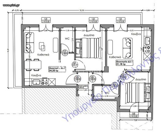 Διαμέρισμα 41 τ.μ. για πώληση, Θεσσαλονίκη - Κέντρο, Κάτω Τούμπα