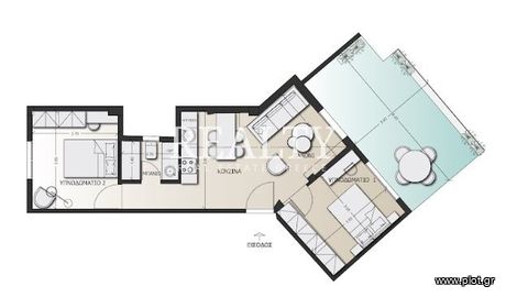 Apartment 62sqm for sale-Center