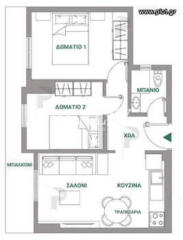 Apartment 55sqm for sale-Ippokratio