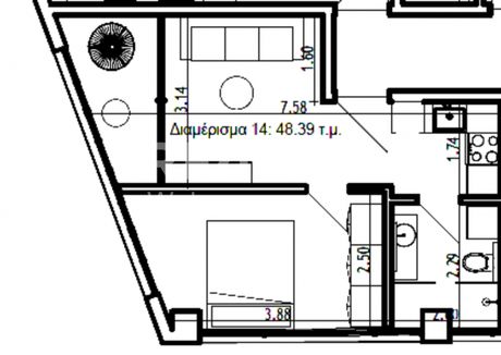 Apartment 48sqm for sale-Martiou