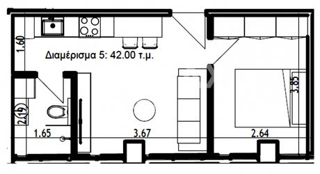 Apartment 42sqm for sale-Martiou