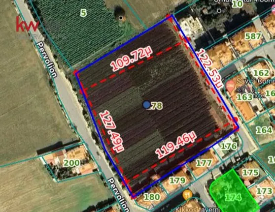 Land plot 14.371 sqm for sale, Larnaca, Perivolia Larnacas