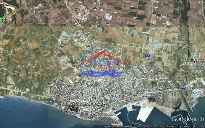 Land plot 535 sqm for sale, Evros, Alexandroupoli