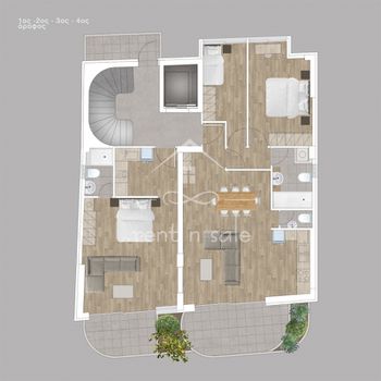 Διαμέρισμα 71τ.μ. για πώληση-Νέος κόσμος » Κυνοσάργους