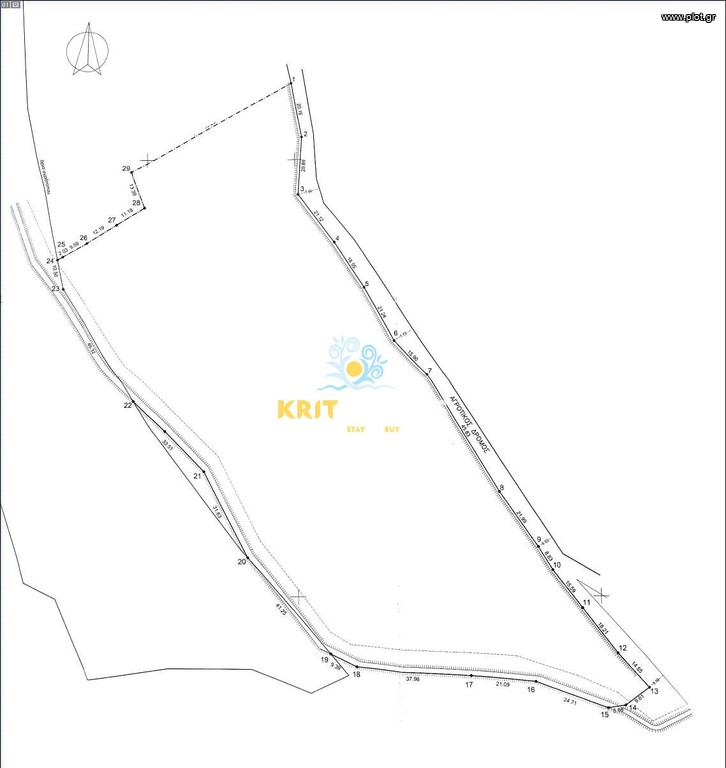 Land plot 16.979 sqm for sale, Rethymno Prefecture, Geropotamos