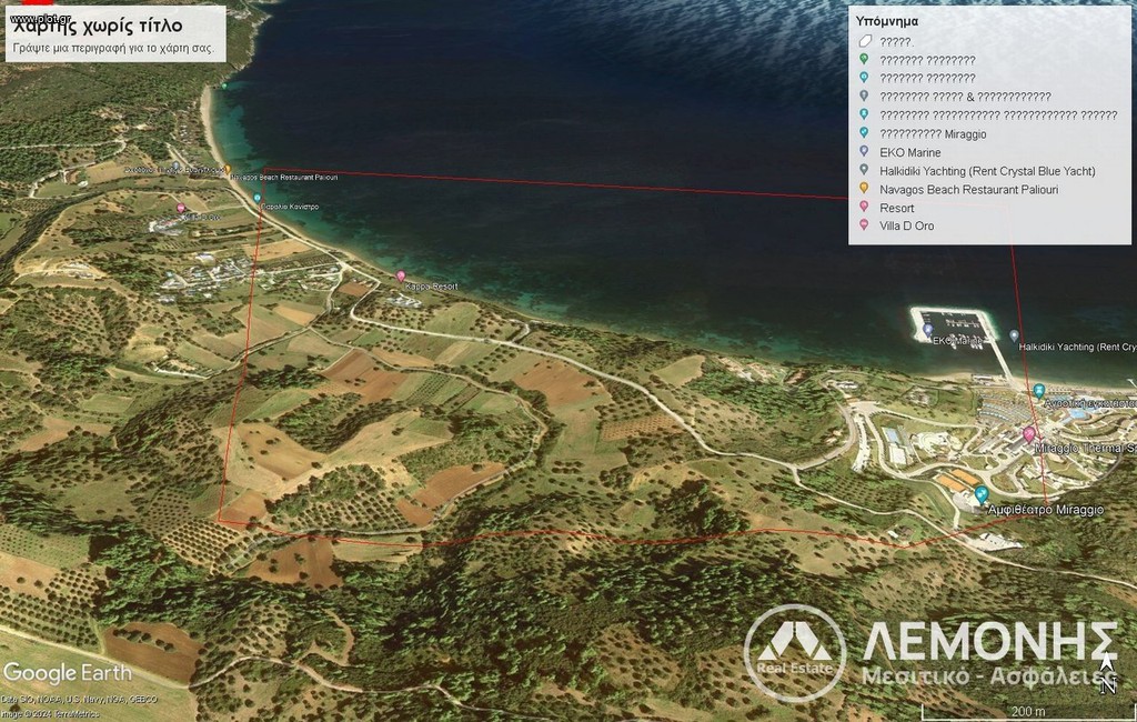 Αγροτεμάχια 17.000 τ.μ. πρός πώληση, Χαλκιδική, Παλλήνη