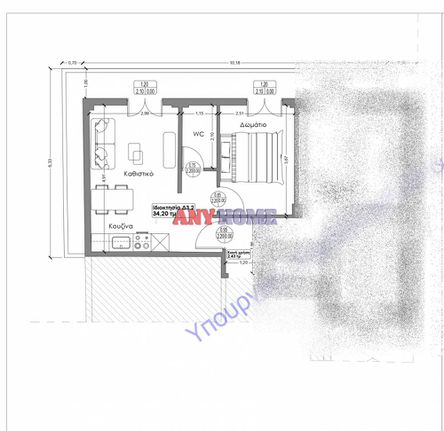 Studio / γκαρσονιέρα 42 τ.μ. για πώληση, Θεσσαλονίκη - Κέντρο, Χαριλάου