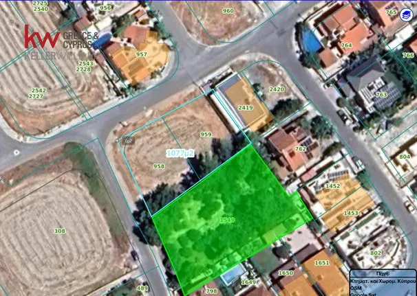 Land plot 1.070 sqm for sale, Larnaca, Aradipou