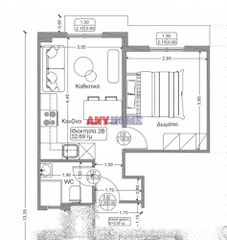 Studio / γκαρσονιέρα 36 τ.μ. για πώληση, Θεσσαλονίκη - Κέντρο, Δόξα-thumb-15