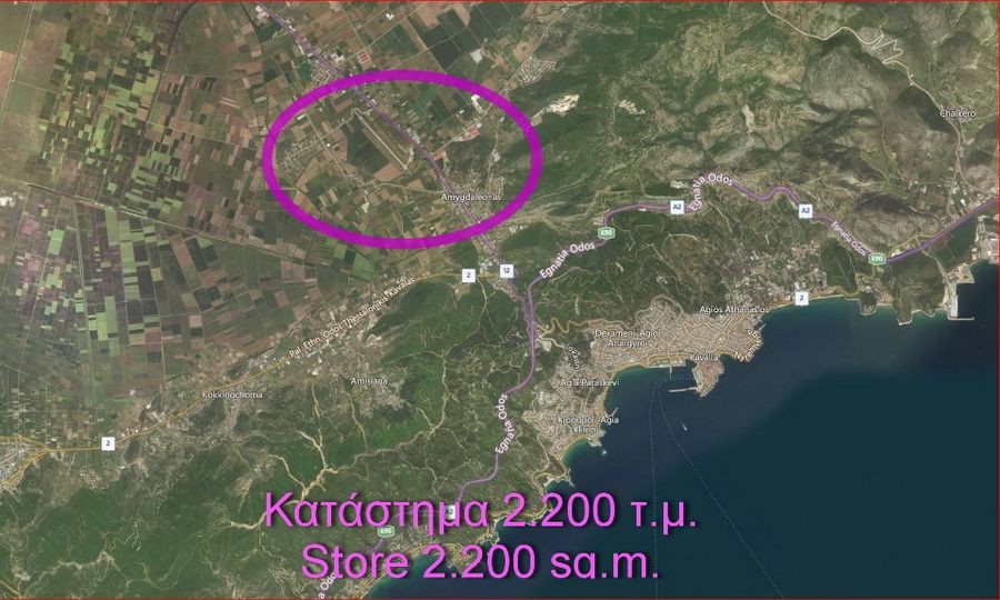 Κατάστημα 2.200 τ.μ. πρός πώληση, Ν. Καβάλας, Φίλιπποι