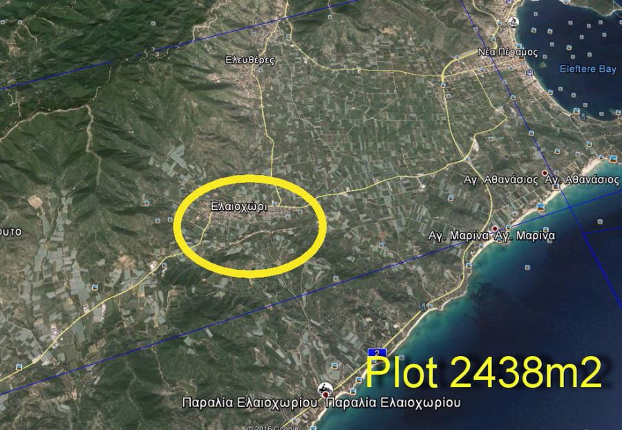 Αγροτεμάχια 2.438 τ.μ. για πώληση, Ν. Καβάλας, Ελευθερές