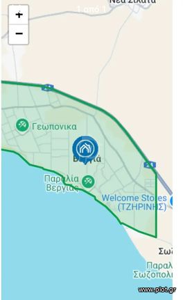 Parcel 250 sqm for sale, Chalkidiki, Kallikrateia