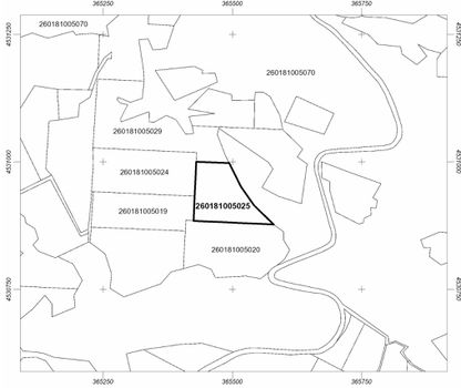 Parcel 11.750 sqm for sale