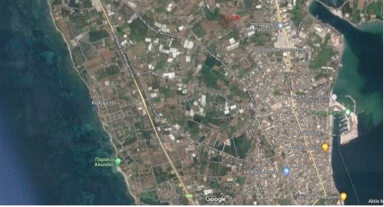 Land plot 7.347 sqm for sale, Preveza Prefecture, Preveza