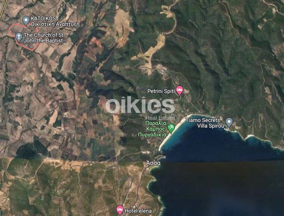 Land plot 2.200 sqm for sale, Chalkidiki, Panagia