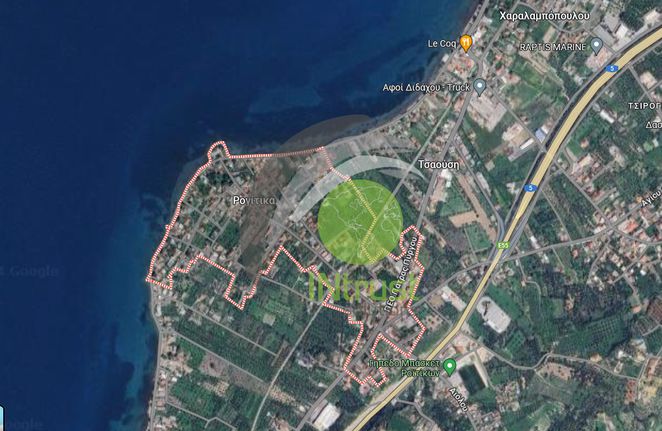 Land plot 449,40 sqm for sale, Achaia, Paralia