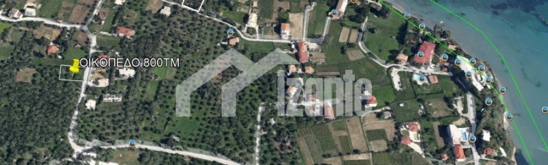 Οικόπεδο 800 τ.μ. για πώληση, Ζάκυνθος, Λαγανάς
