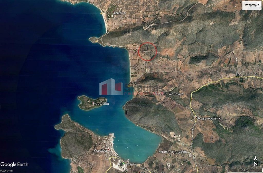Οικόπεδο 900 τ.μ. προς πώληση, Παραλία Φούρνων