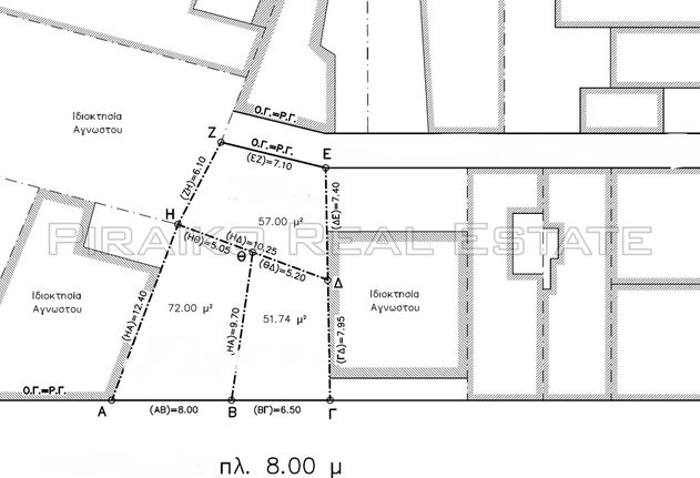 Οικόπεδο 180 τ.μ. για πώληση, Πειραιάς, Καστέλλα