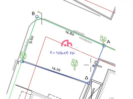 Οικόπεδο 129 τ.μ. για πώληση