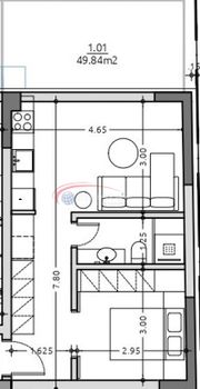 Studio / γκαρσονιέρα 50τ.μ. για πώληση-Καλαμαριά » Άγιος ιωάννης
