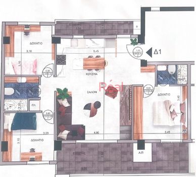 Διαμέρισμα 110τ.μ. για πώληση-Εύοσμος » Εύοσμο