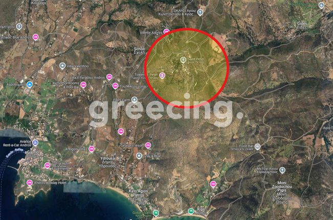 Land plot 4.000 sqm for sale, Cyclades, Andros