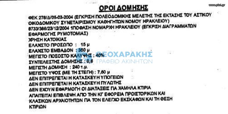 Οικόπεδο 375 τ.μ. για πώληση, Ν. Ηρακλείου, Νέα Αλικαρνασσός