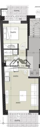 Studio / γκαρσονιέρα 59 τ.μ. για πώληση, Θεσσαλονίκη - Κέντρο, Βούλγαρη - Άγιος Ελευθέριος