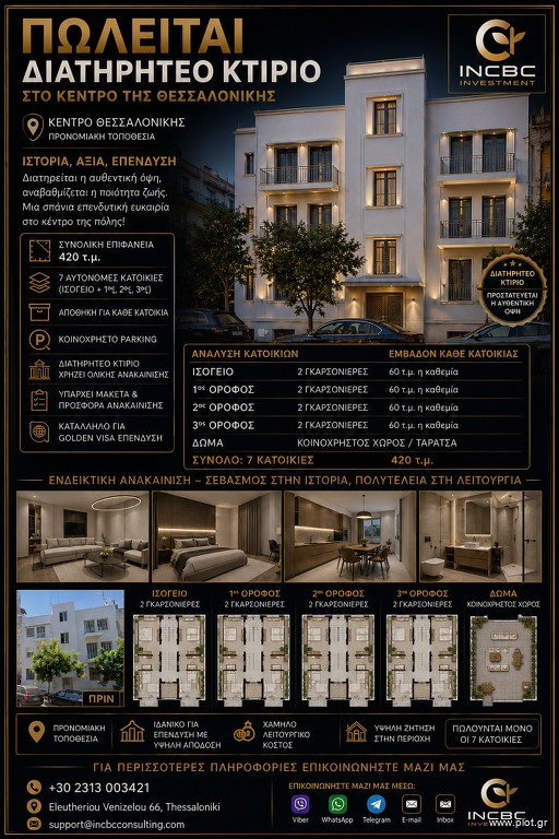 Studio / γκαρσονιέρα 62 τ.μ. πρός πώληση, Θεσσαλονίκη - Κέντρο, Διοικητήριο